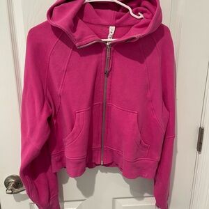 Lululemon Full Zip Scuba Hoodie Sweatshirt Sonic Pink XS/S